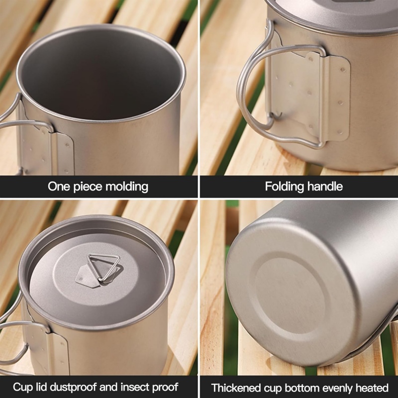 Tasse de camping en titane ave - Camping Cooking Organizer avis et prix
