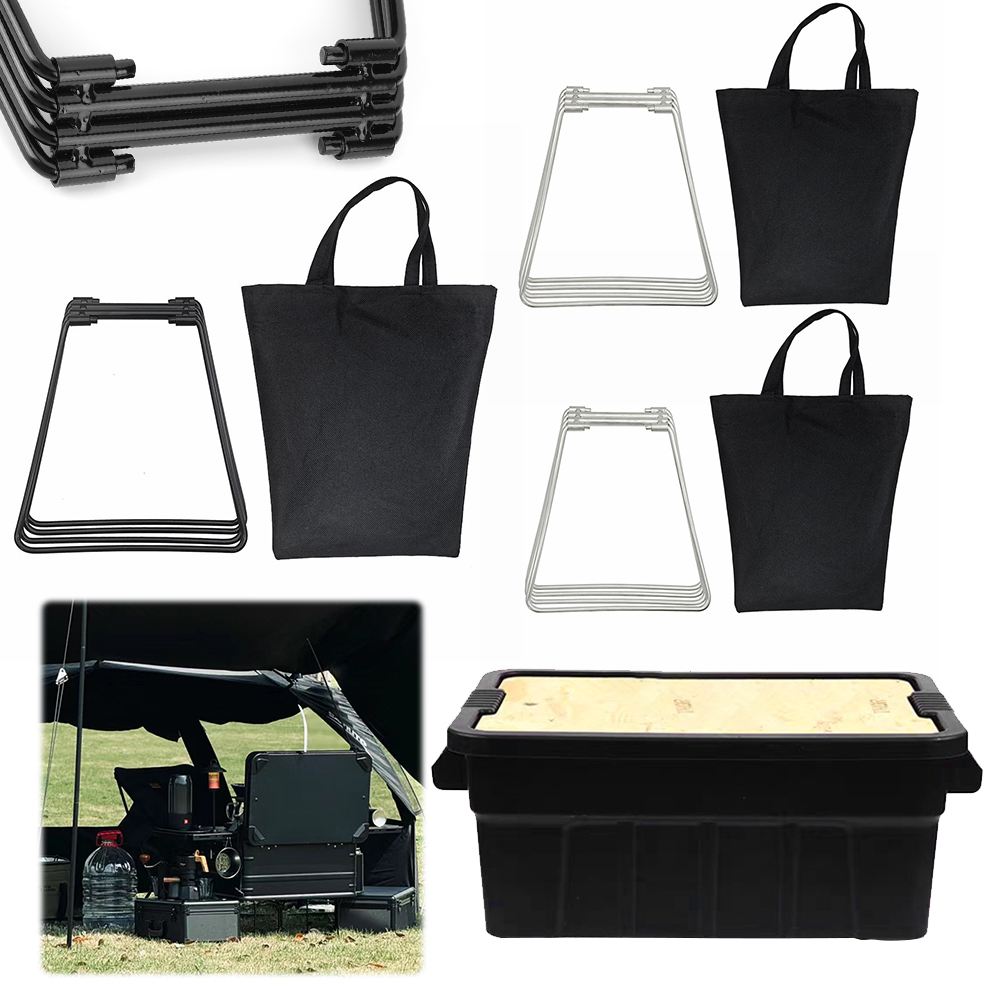 Support métallique pliable pou - Camping Cooking Organizer avis et prix