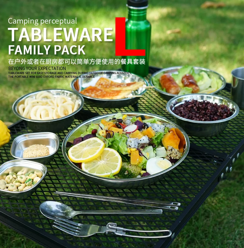 Ensemble de vaisselle de campi - Camping Cooking Dining Set avis et prix